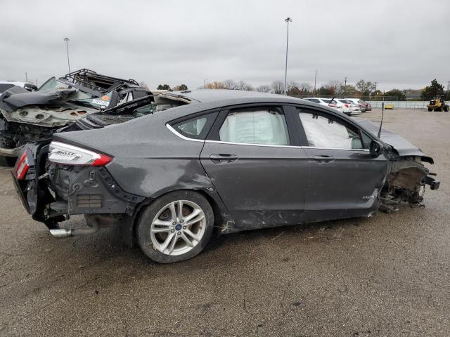 3FA6P0UU7JR262754 - 2018 FORD FUSION S HYBRID GRAY photo 3