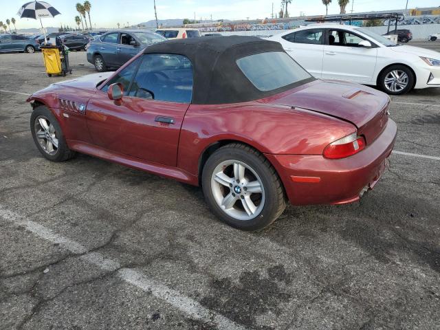 WBACN33441LM02177 - 2001 BMW Z3 2.5 BURGUNDY photo 2