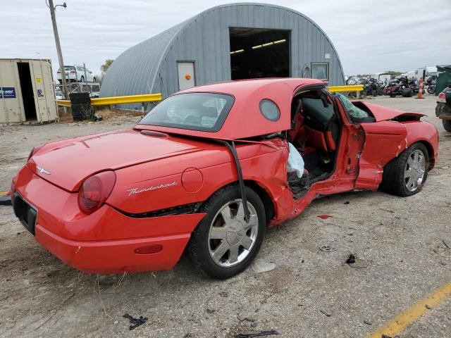 1FAHP60AX2Y105620 - 2002 FORD THUNDERBIR RED photo 3