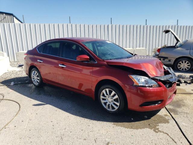 3N1AB7AP1FY354629 - 2015 NISSAN SENTRA S BURGUNDY photo 4