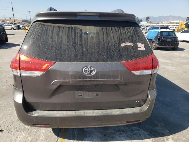 5TDKK3DCXDS354183 - 2013 TOYOTA SIENNA LE GRAY photo 6