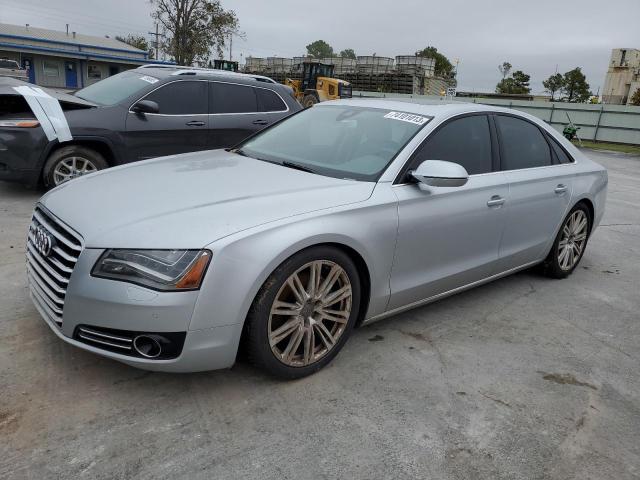 WAUAGAFD6EN014489 - 2014 AUDI A8 QUATTRO GRAY photo 1