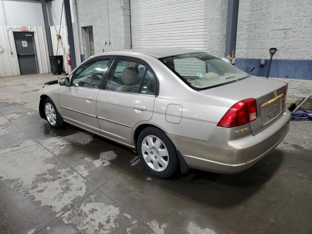 1HGES26701L036370 - 2001 HONDA CIVIC EX CREAM photo 2