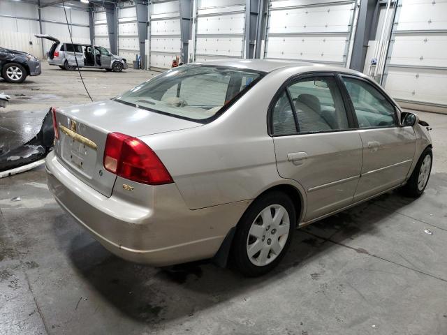 1HGES26701L036370 - 2001 HONDA CIVIC EX CREAM photo 3