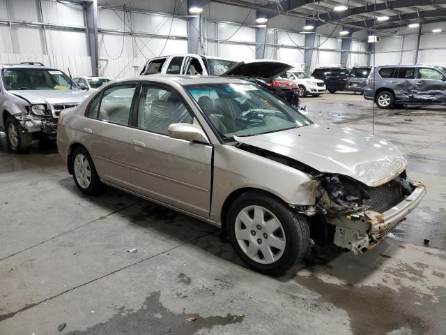 1HGES26701L036370 - 2001 HONDA CIVIC EX CREAM photo 4