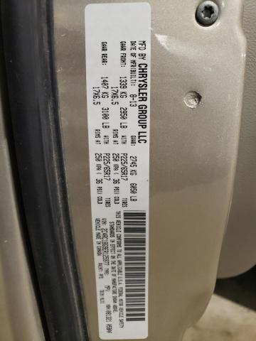 2C4RC1BG9ER125977 - 2014 CHRYSLER TOWN & COU TOURING ოქროსფერი ფოტო 12