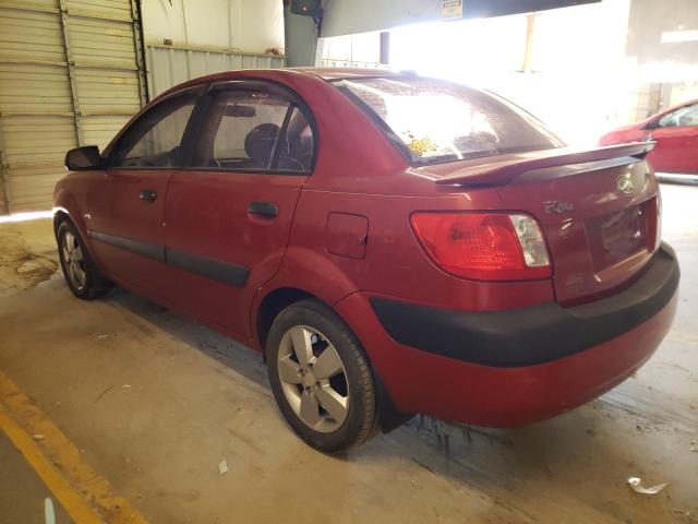 KNADE223196476268 - 2009 KIA RIO BASE ORANGE photo 2