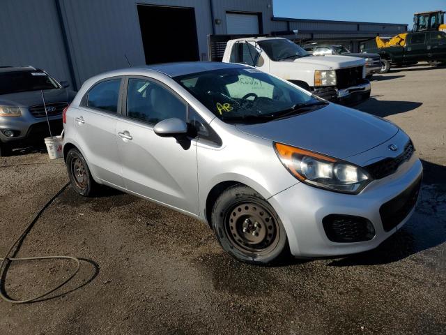 KNADM5A37D6293407 - 2013 KIA RIO LX SILVER photo 4