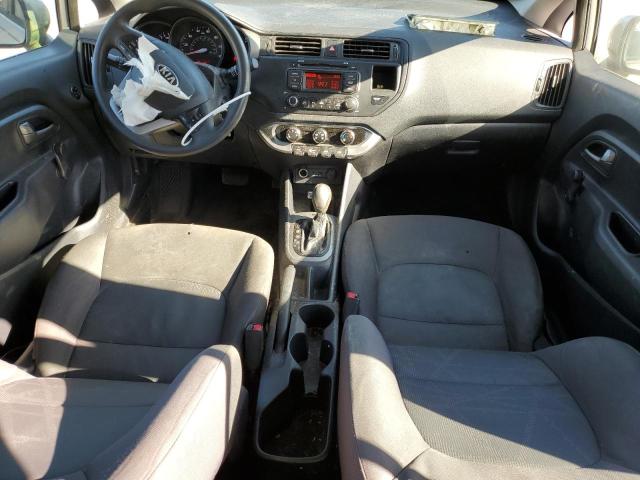 KNADM5A37D6293407 - 2013 KIA RIO LX SILVER photo 8