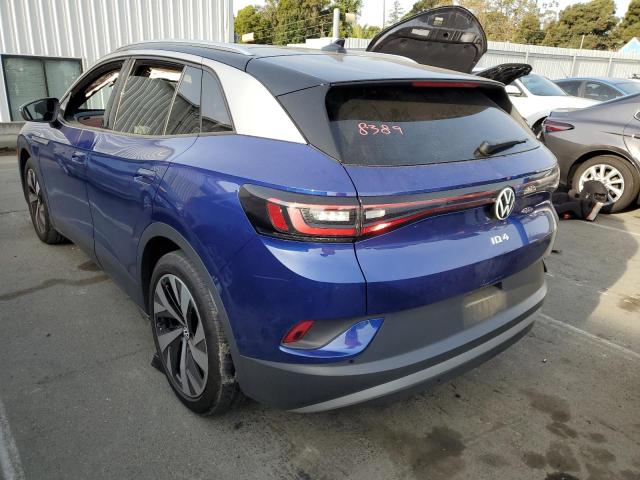 WVGKMPE20MP058389 - 2021 VOLKSWAGEN ID.4 PRO S ლურჯი ფოტო 2