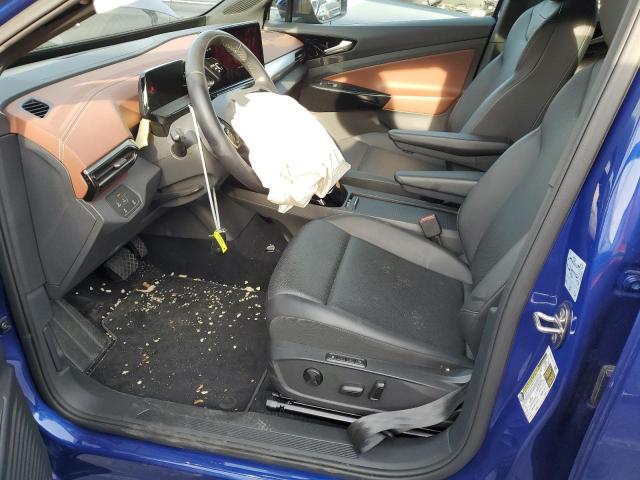 WVGKMPE20MP058389 - 2021 VOLKSWAGEN ID.4 PRO S ლურჯი ფოტო 7