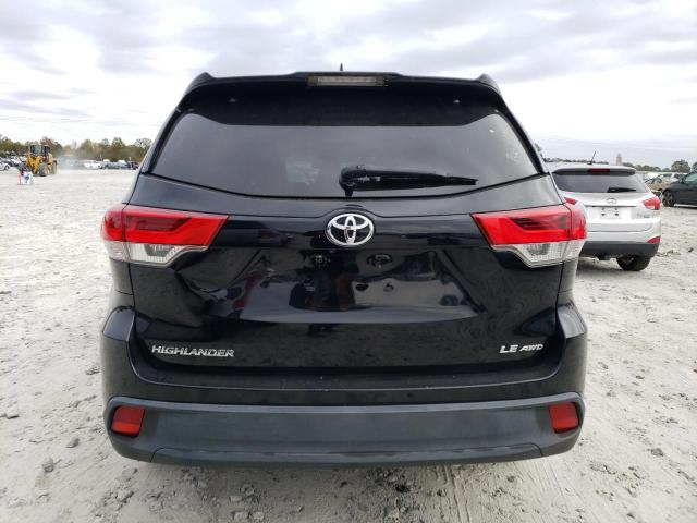 5TDBZRFH1HS443508 - 2017 TOYOTA HIGHLANDER LE BLACK photo 6