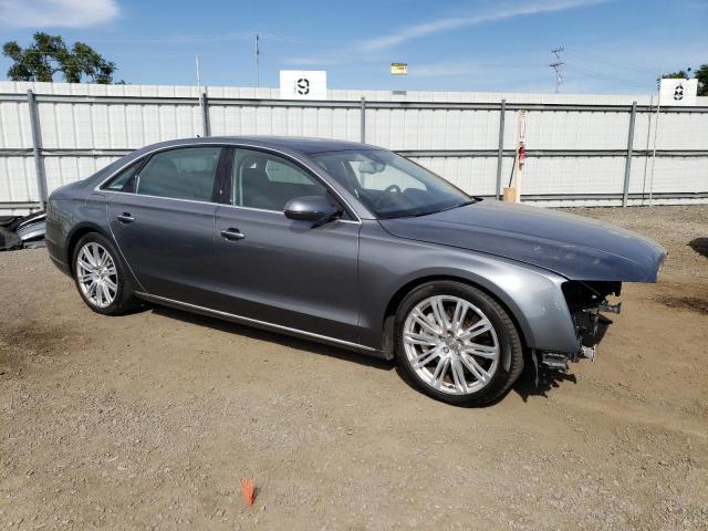 WAU3GAFD2FN041005 - 2015 AUDI A8 L QUATTRO GRAY photo 4