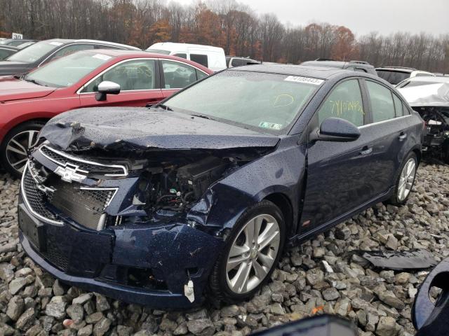 1G1PH5S91B7237714 - 2011 CHEVROLET CRUZE LTZ BLUE photo 1