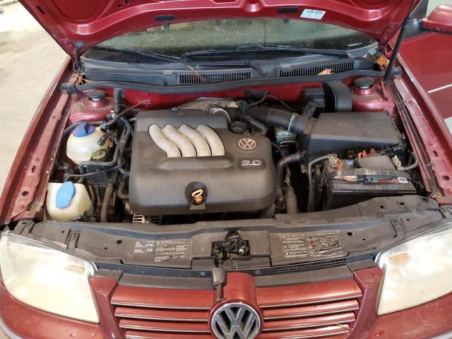 3VWSK69M54M079712 - 2004 VOLKSWAGEN JETTA GLS BURGUNDY photo 11