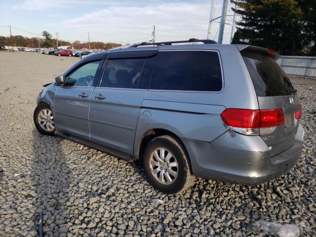 5FNRL38458B050879 - 2008 HONDA ODYSSEY EX BLUE photo 2