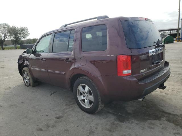 5FNYF38689B024167 - 2009 HONDA PILOT EXL BURGUNDY photo 2