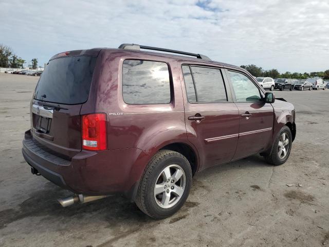 5FNYF38689B024167 - 2009 HONDA PILOT EXL BURGUNDY photo 3