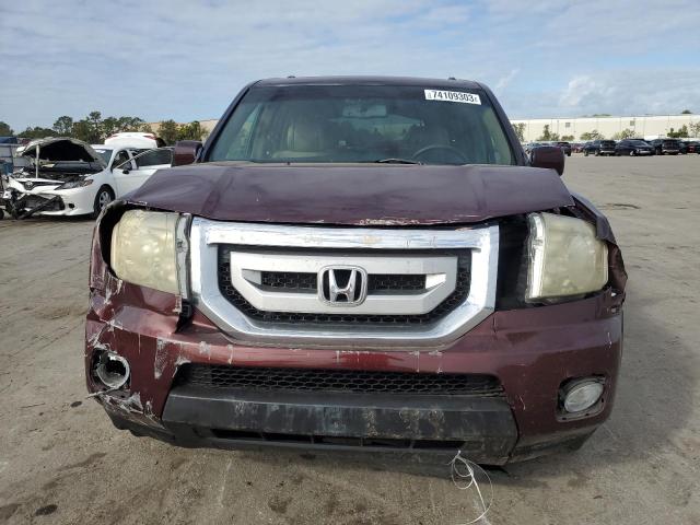 5FNYF38689B024167 - 2009 HONDA PILOT EXL BURGUNDY photo 5