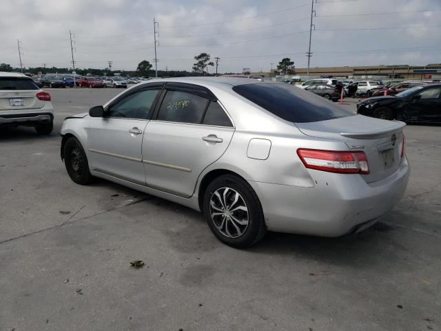 4T4BF3EK8BR190047 - 2011 TOYOTA CAMRY BASE SILVER photo 2