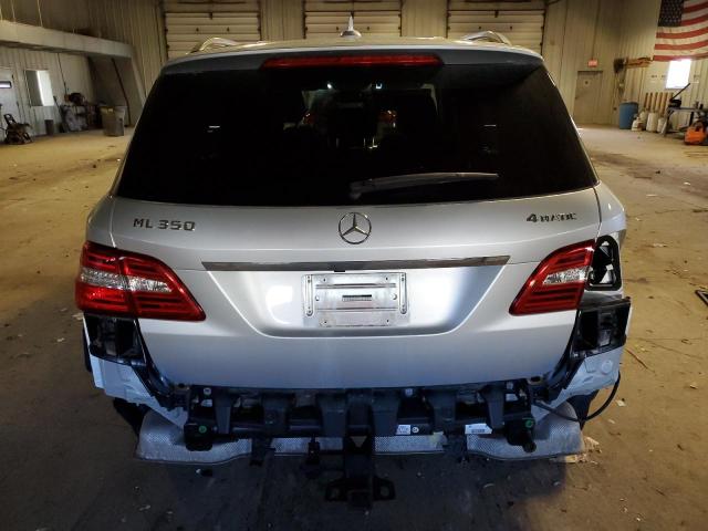 4JGDA5HB8FA544553 - 2015 MERCEDES-BENZ ML 350 4MATIC SILVER photo 6