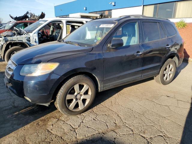 5NMSH73E37H014664 - 2007 HYUNDAI SANTA FE SE BLACK photo 1