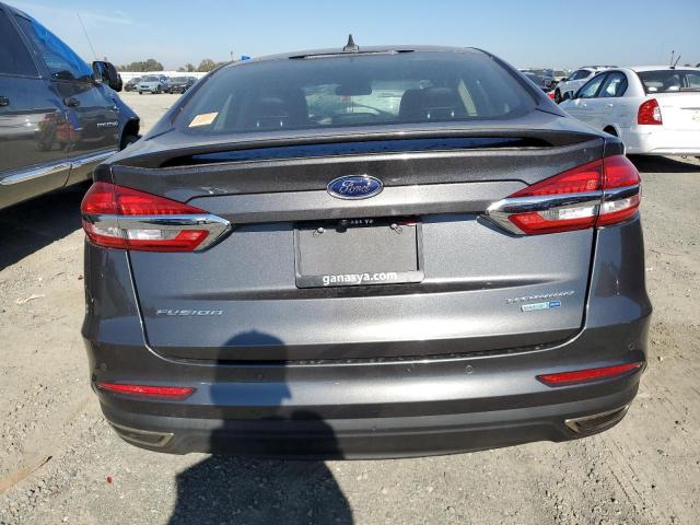 3FA6P0D91LR136534 - 2020 FORD FUSION TITANIUM GRAY photo 6