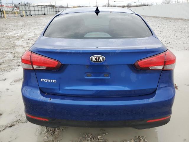 3KPFK4A78HE017249 - 2017 KIA FORTE LX BLUE photo 6