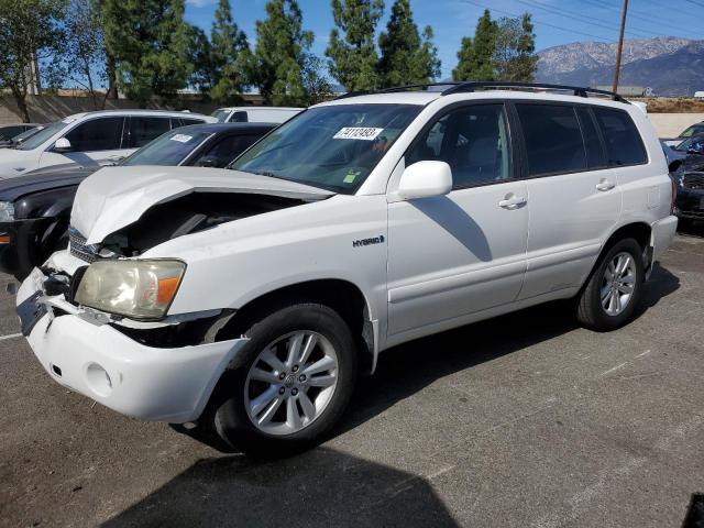 JTEDW21AX60013183 - 2006 TOYOTA HIGHLANDER HYBRID WHITE photo 1