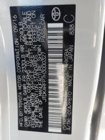 JTDKARFP7H3000327 - 2017 TOYOTA PRIUS PRIM 白色 照片 13