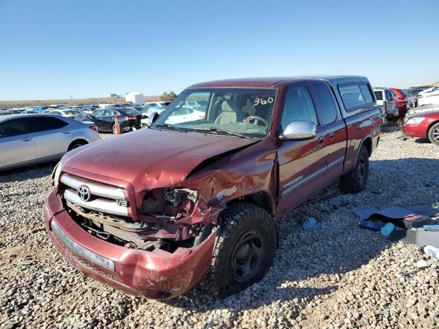 5TBBT44124S448732 - 2004 TOYOTA TUNDRA ACCESS CAB SR5 RED photo 1