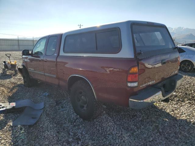 5TBBT44124S448732 - 2004 TOYOTA TUNDRA ACCESS CAB SR5 RED photo 2