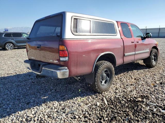 5TBBT44124S448732 - 2004 TOYOTA TUNDRA ACCESS CAB SR5 RED photo 3