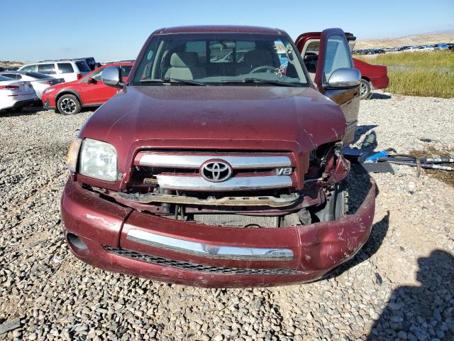 5TBBT44124S448732 - 2004 TOYOTA TUNDRA ACCESS CAB SR5 RED photo 5