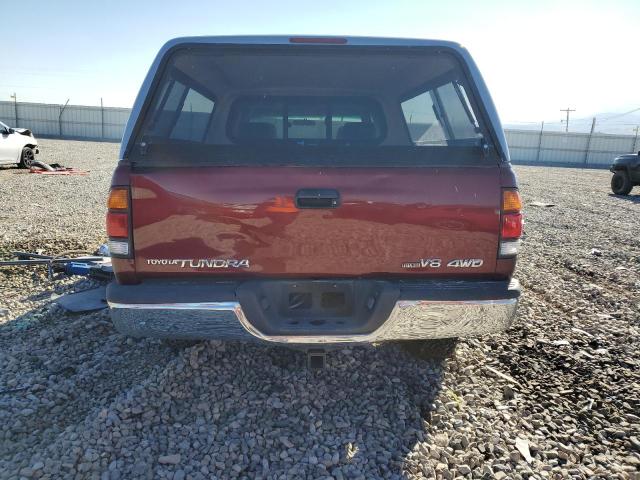5TBBT44124S448732 - 2004 TOYOTA TUNDRA ACCESS CAB SR5 RED photo 6