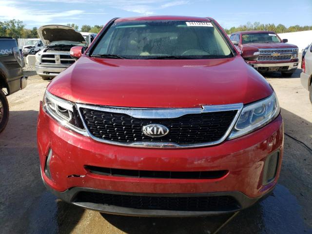 5XYKT3A68EG444829 - 2014 KIA SORENTO LX BURGUNDY photo 5