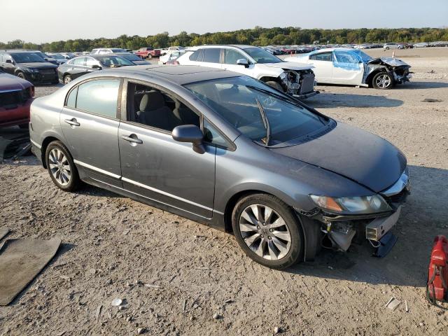 1HGFA16829L005157 - 2009 HONDA CIVIC EX GRAY photo 4