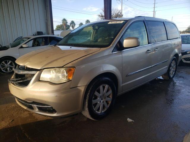 2C4RC1BGXER216675 - 2014 CHRYSLER TOWN & COU TOURING TAN photo 1