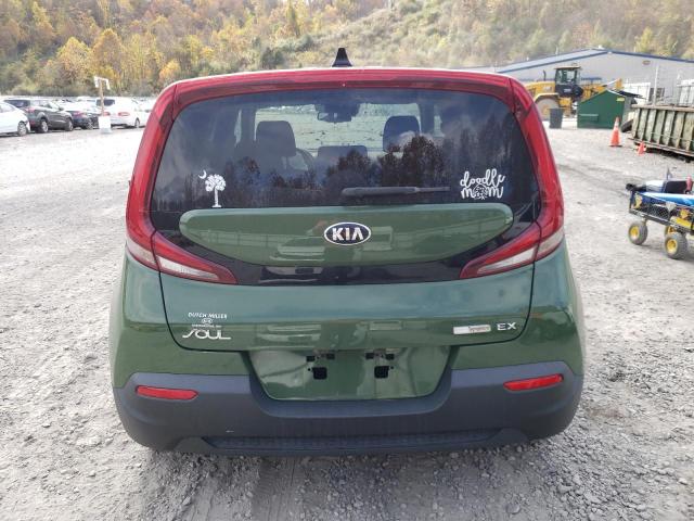 KNDJ33AU6M7126519 - 2021 KIA SOUL EX GREEN photo 6