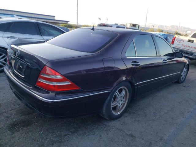 WDBNG75J81A135510 - 2001 MERCEDES-BENZ S 500 PURPLE photo 3