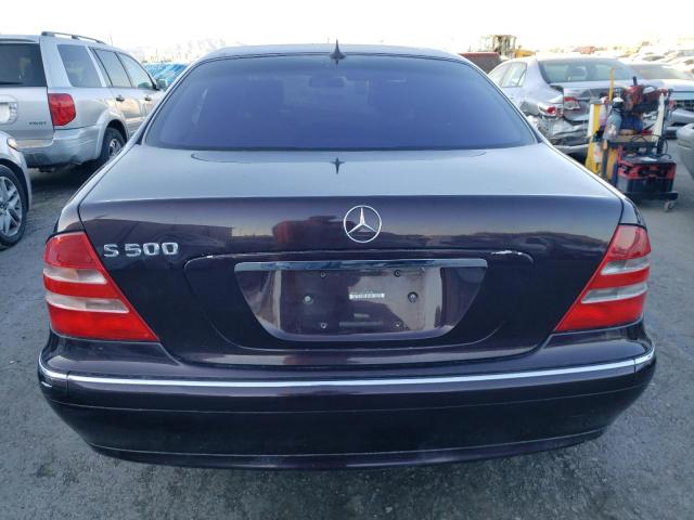 WDBNG75J81A135510 - 2001 MERCEDES-BENZ S 500 PURPLE photo 6