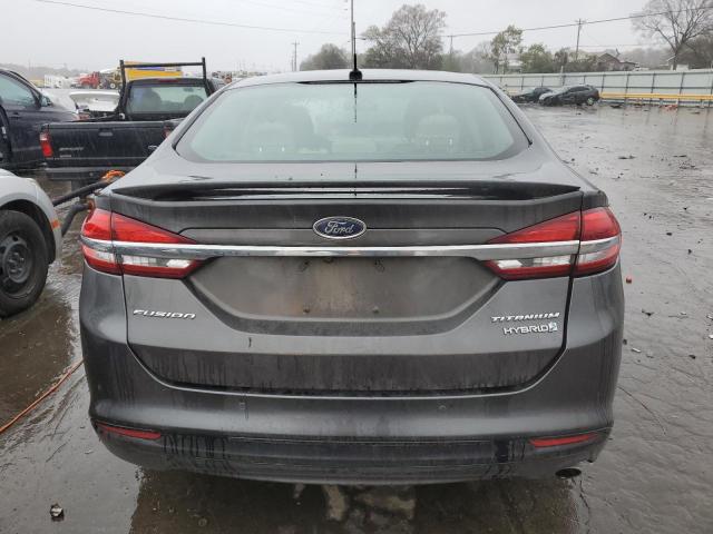 3FA6P0RU8HR360193 - 2017 FORD FUSION TITANIUM HEV CHARCOAL photo 6