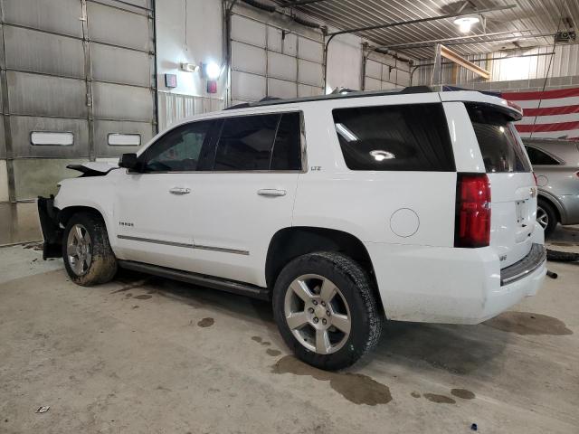 1GNSKCKC3FR127851 - 2015 CHEVROLET TAHOE K1500 LTZ WHITE photo 2