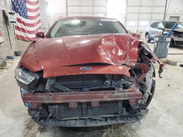 3FA6P0HD3ER377447 - 2014 FORD FUSION SE BURGUNDY photo 5