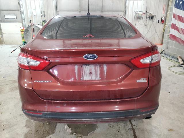 3FA6P0HD3ER377447 - 2014 FORD FUSION SE BURGUNDY photo 6