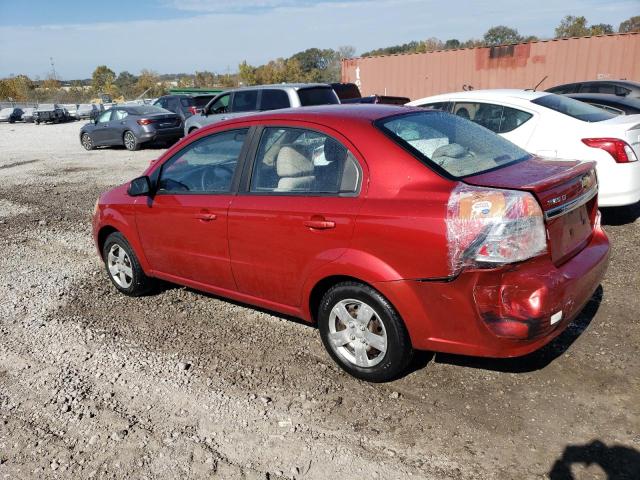 KL1TD5DE2BB237074 - 2011 CHEVROLET AVEO LS RED photo 2