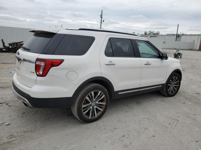 1FM5K8HT5HGC51298 - 2017 FORD EXPLORER PLATINUM WHITE photo 3