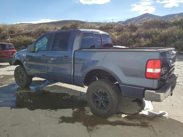 1FTPW14555KF15449 - 2005 FORD F150 SUPERCREW BLUE photo 2