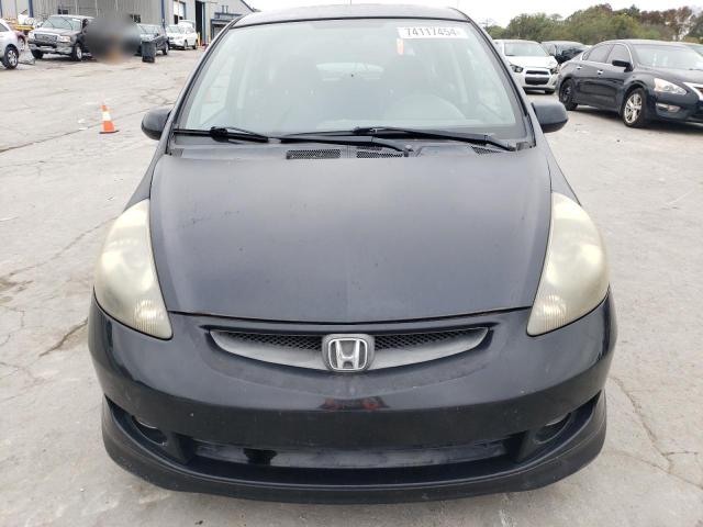 JHMGD38677S033121 - 2007 HONDA FIT S BLACK photo 5