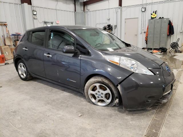 1N4AZ0CP5DC401511 - 2013 NISSAN LEAF S GRAY photo 4